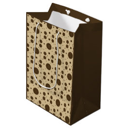 Dunkelbrauner Mikro-Blumen-Sand Mittlere Geschenktüte