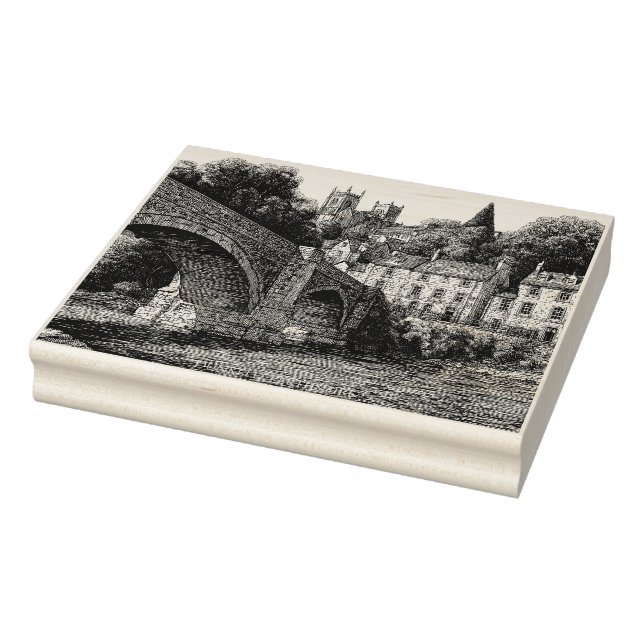 Dunkeld, Perthshire, Schottland, Sketch Gummistempel (Stempel)