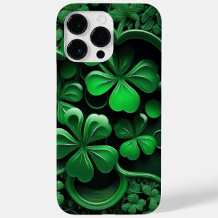 DUNKELE GREEN IRISH-KLEEBLATT ANGEBEN Case-Mate iPhone 14 PRO MAX HÜLLE