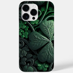 DUNKELE GREEN IRISH-KLEEBLATT ANGEBEN Case-Mate iPhone 14 PRO MAX HÜLLE