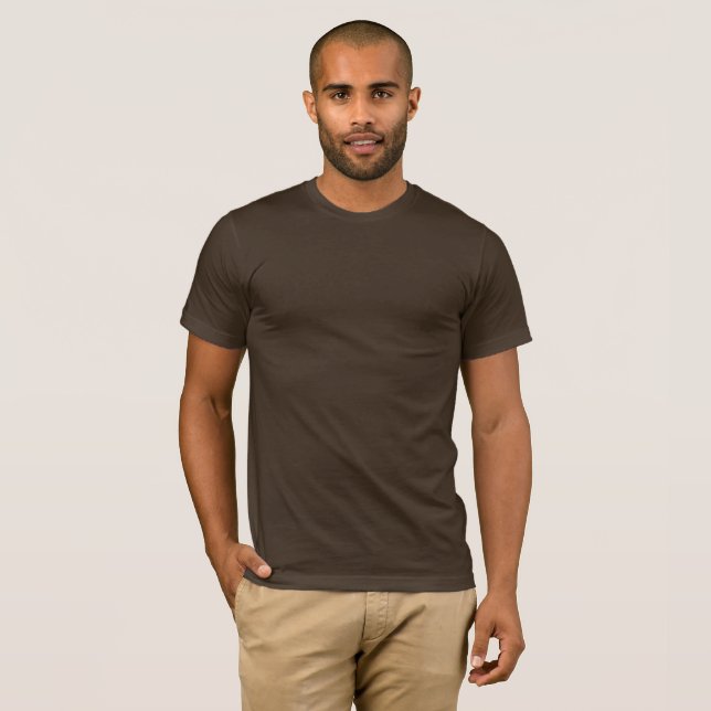 Dunkelfarbene Bella-Leinwand für Männer oder Unise T-Shirt (Vorne ganz)