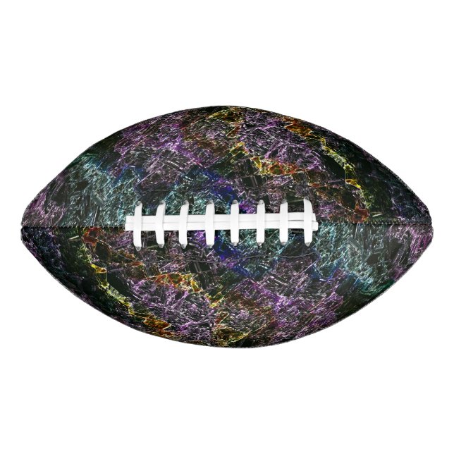 Dunkelfarbener Schwamm, getragen, zerstört oder ko Football (Vorderseite)