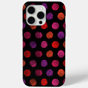 Dunkelfarbiges Muster iPhone 15 Pro Max Case