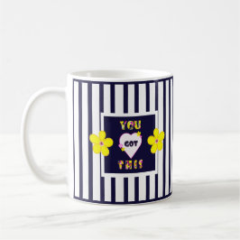Dunkelgelbe Blumen Tasse