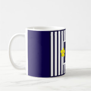 Dunkelgelbe Blumen Tasse