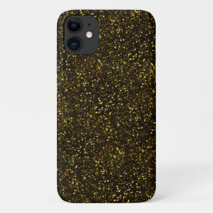 Dunkelgelber Glitzer iPhone 11 Hülle