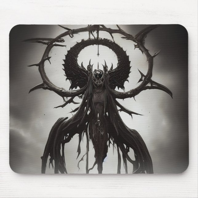 Dunkelgotische Horror Kunst: Dunkle Omen Horizonta Mousepad (Vorne)