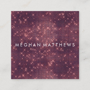 Dunkelgotische Sparkle-Beauty-Stylist Quadratische Visitenkarte