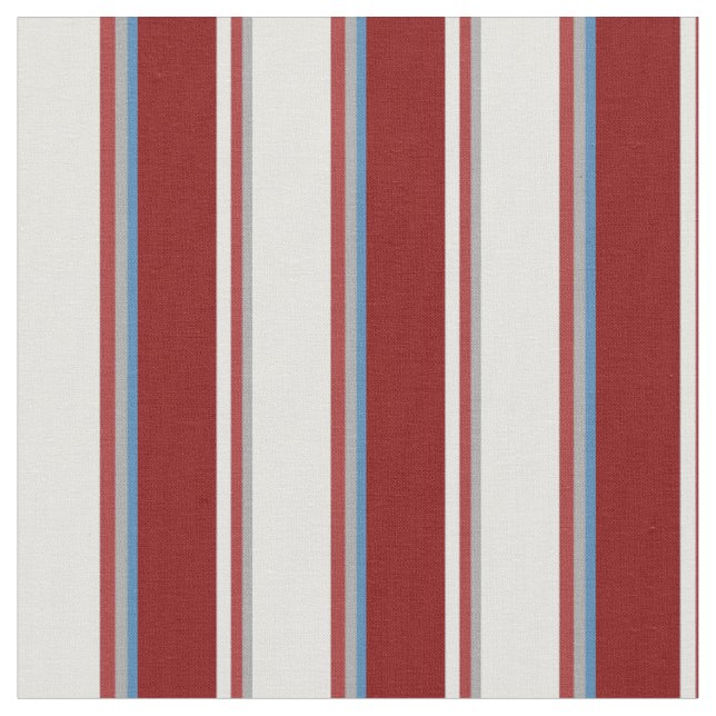 Dunkelgrau, braun, leichter Cyan, Maroon & Blue Li Stoff (Nahaufnahme)