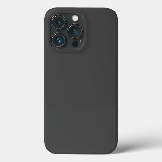 Dunkelgrau elegant minimalistisch Case-Mate iPhone hülle (Rückseite)