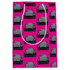 Dunkelgrau Elektrofahrzeug SUV Auto rosa Mittlere Geschenktüte