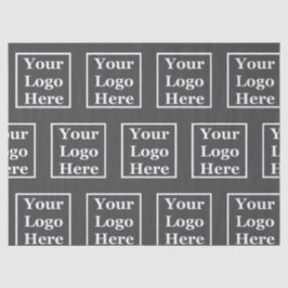 Dunkelgrau für Ihr Logo hier Mustervorlage Seidenpapier