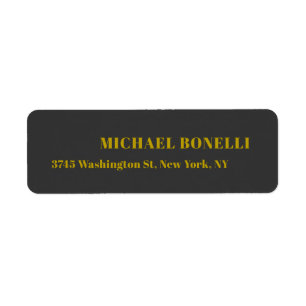 Dunkelgrau & Gold Professionelle individuelle Name
