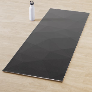 Dunkelgrau Gradient Geometrisches Mesh Muster Yogamatte
