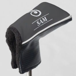 Dunkelgrau Mit Monogramm Putter Golf Club Cover Headcover