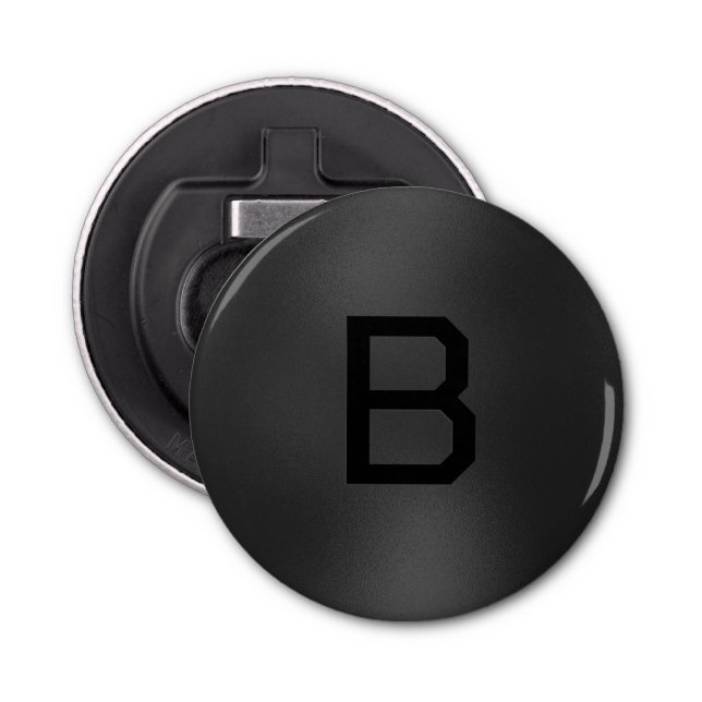 Dunkelgrau texturierter Hintergrund Flaschenöffner (Vorderseite)