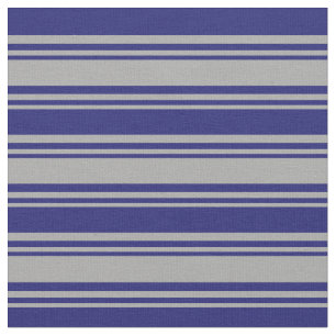 Dunkelgrau und Mitternachtsblau farbige Linien Mus Stoff