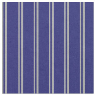 Dunkelgrau und Mitternachtsblau, farbige Linienmus Stoff