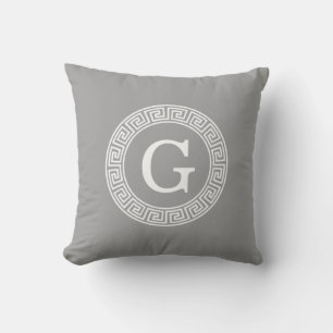 Dunkelgrau, was für ein erstes Monogramm für den g Kissen