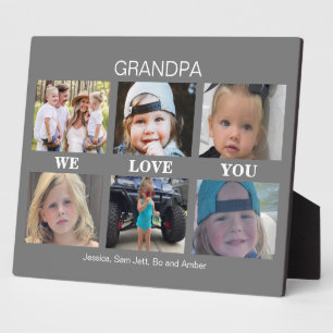 Dunkelgraue Opa Wir Liebe Sie FotoCollage Fotoplatte