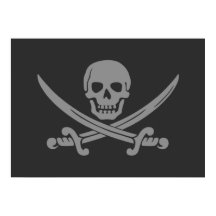 Dunkelgraue Piratenflagge Piratenflagge
