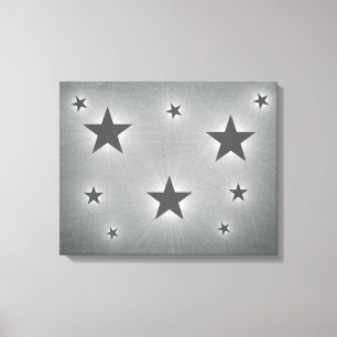 Dunkelgraue Sterne in der Night Sky Canvas Print Leinwanddruck