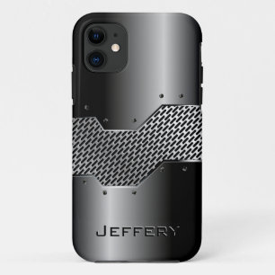 Dunkelgraue Tones Shiny Metallic Look Case-Mate iPhone Hülle