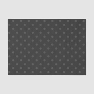 Dunkelgraue und mittelgraue Polka-Punkte Seidenpapier
