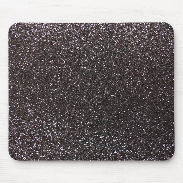 Dunkelgrauer Glitter Mousepad (Vorne)