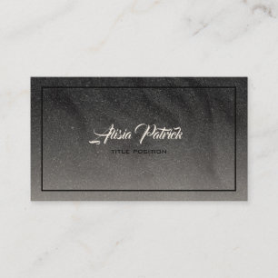 Dunkelgrauer Glitzer Visitenkarte