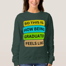 Dunkelgrauer Sweater-T - Shirt SO_THIS_IS_HOW_BEIN