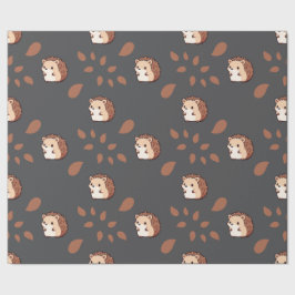 Dunkelgraues, nahtloses Umschlagpapier: Niedlicher Geschenkpapier