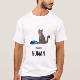 Dunkelgraues Tabby-Katzen-Shirt T-Shirt