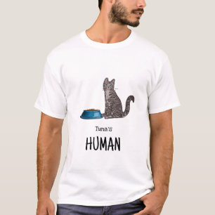 Dunkelgraues Tabby-Katzen-Shirt T-Shirt