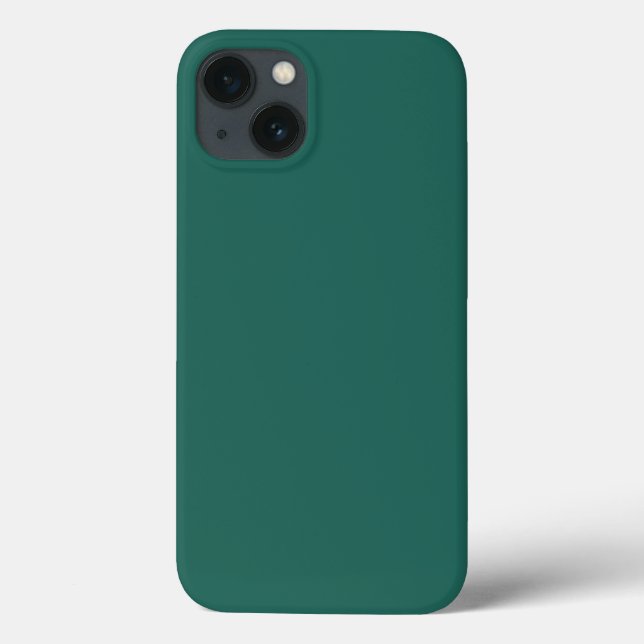  Dunkelgrün blau (Vollfarbe)  Case-Mate iPhone Hülle (Rückseite)