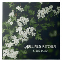 Dunkelgrün cottagecore / florale personalisierte N