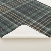 Dunkelgrün creme kariert