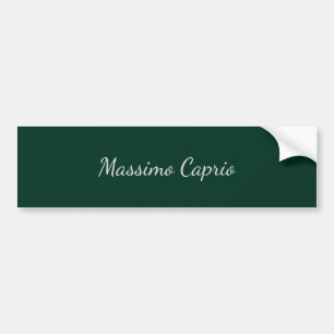 Dunkelgrün Elegant Casual Eigener Name Handschrift Autoaufkleber