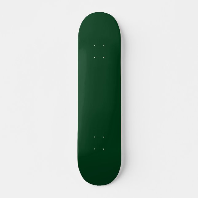 Dunkelgrün in fester Farbe Skateboard (Vorne)