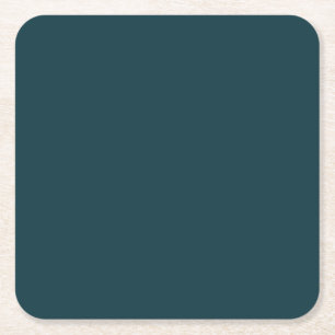 Dunkelgrün Monochrom Einfarbige Farbe Elegantes Bu Rechteckiger Pappuntersetzer