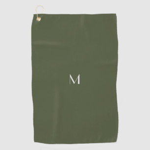 dunkelgrün - Monogramm hinzufügen Golfhandtuch