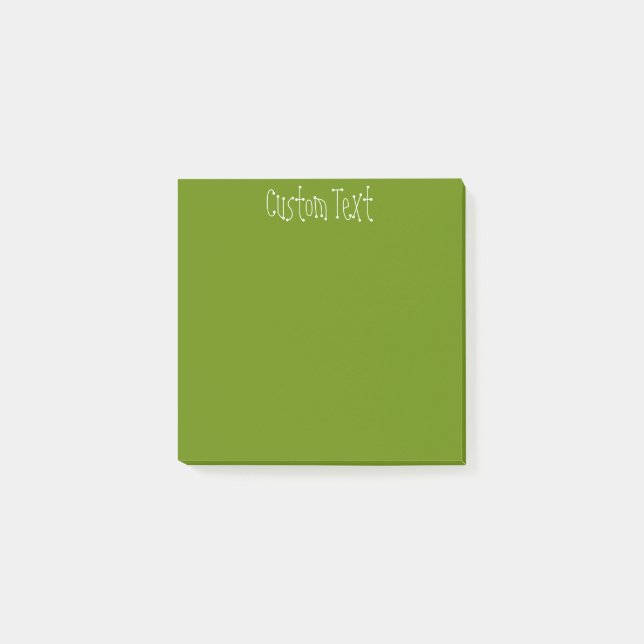 Dunkelgrün Post-it Klebezettel (Vorderseite)