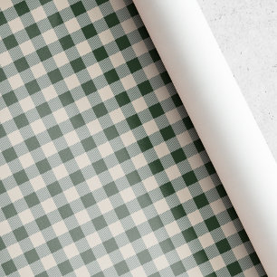 Dunkelgrün und beige gepunktete Weihnachtsdecke Bü Geschenkpapier