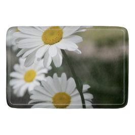 Dunkelgrün weiß und Gold Badematte