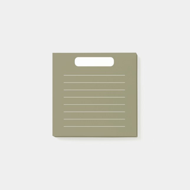 Dunkelgrüne Aufgabenliste Post-it Klebezettel (Vorderseite)