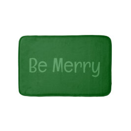 Dunkelgrüne Badematte mit optionalem Text "Be Merr