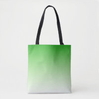 Dunkelgrüne bis hellgrüne Totttasche