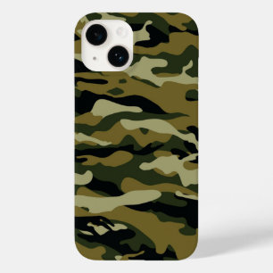 Dunkelgrüne Camouflage Case-Mate iPhone 14 Hülle