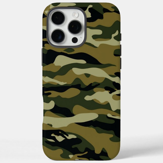 Dunkelgrüne Camouflage Case-Mate iPhone Hülle (Rückseite)