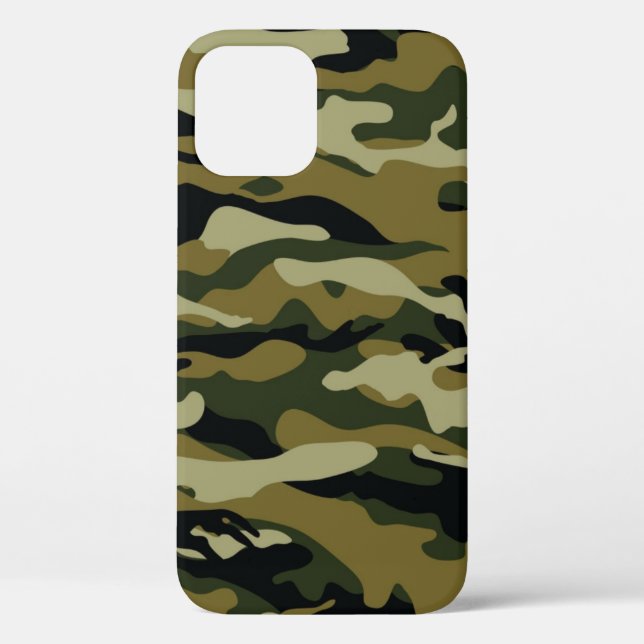 Dunkelgrüne Camouflage Case-Mate iPhone Hülle (Rückseite)